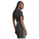 Adidas Γυναικεία κοντομάνικη μπλούζα Essentials Ribbed Cropped T-Shirt